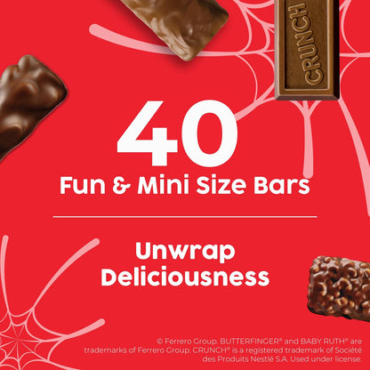 diverse ingredient profile: peanut butter, milk chocolate, crisped rice, caramel, peanuts, and nougat