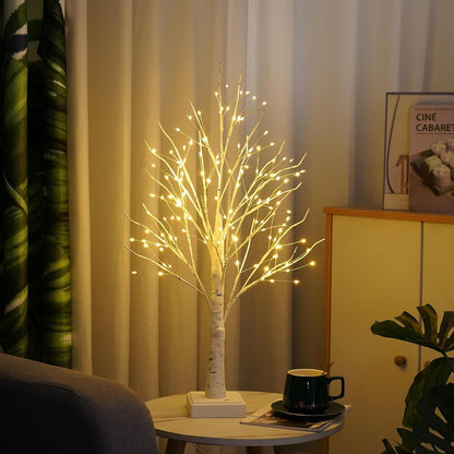 diy bendable artificial birch branches mounted on abs base