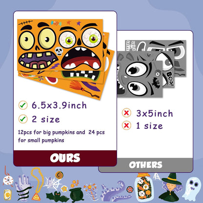 diy pumpkin face design that kids personalize themselves