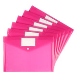 PaperPerfection 6 Pack Clear Plastic Envelopes for Office Workers, Useful Holiday Gift for Professionals