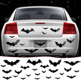 Flutesan Halloween Bat Magnets 4 Sizes – Moody Seasonal Decor for Cozy Apartment Interior, Black Powder-Coated Finish