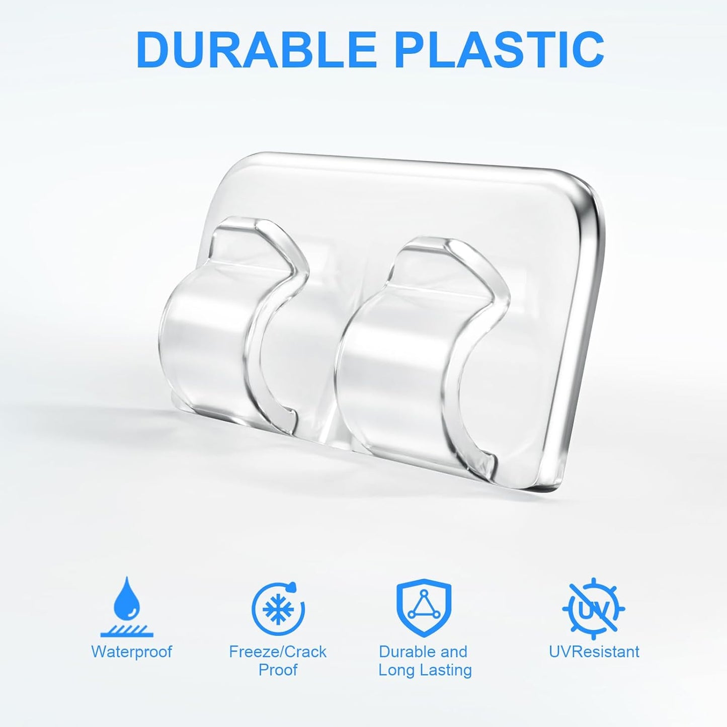 double-hook design to keep cords at consistent height and prevent slippage