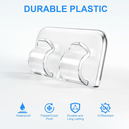 double-hook design to keep cords at consistent height and prevent slippage