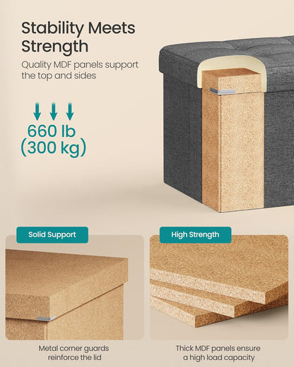 double-layer linen-look fabric with high-resilience foam and tufted design