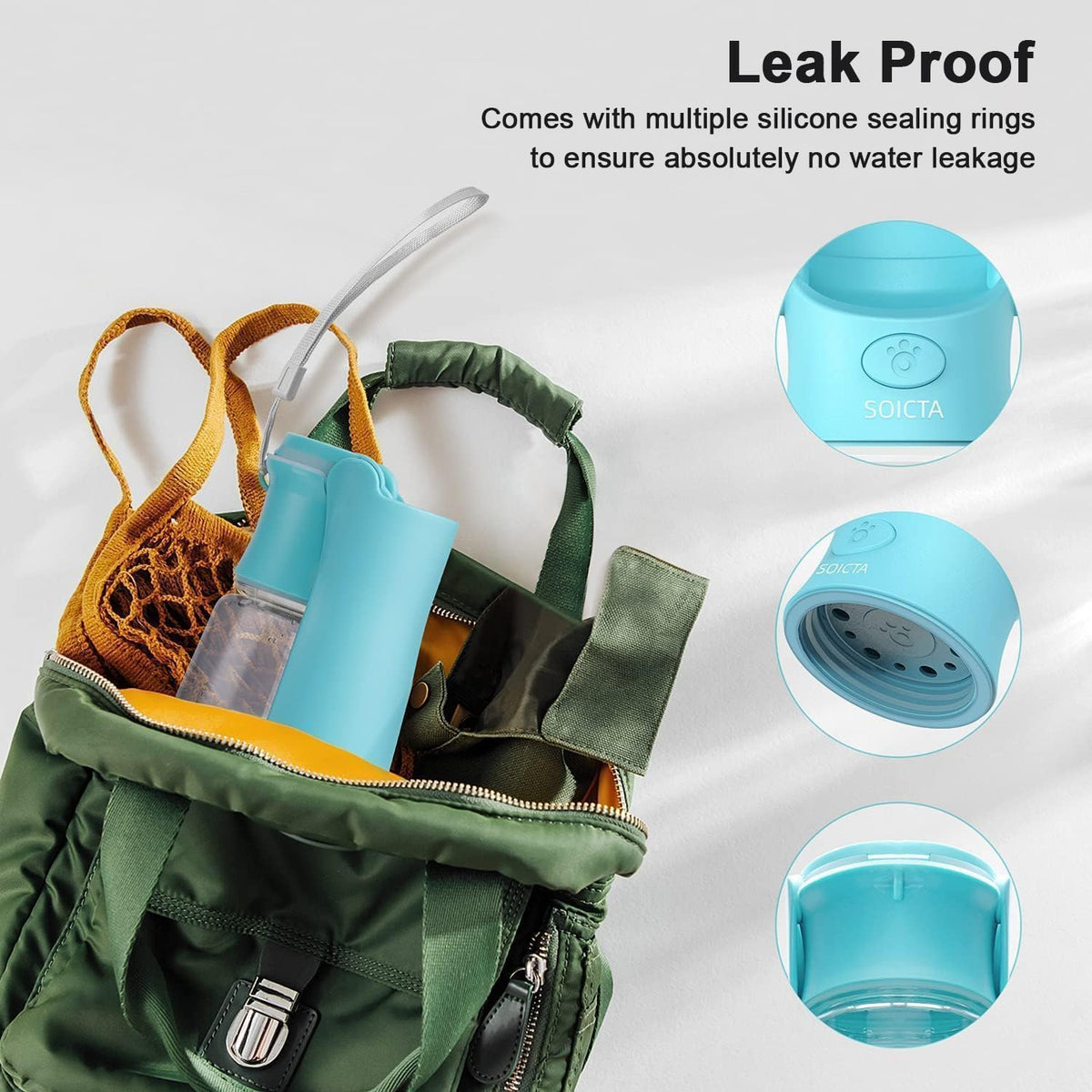 double leak-proof system using silicone rubber sealing rings and waterproof keys