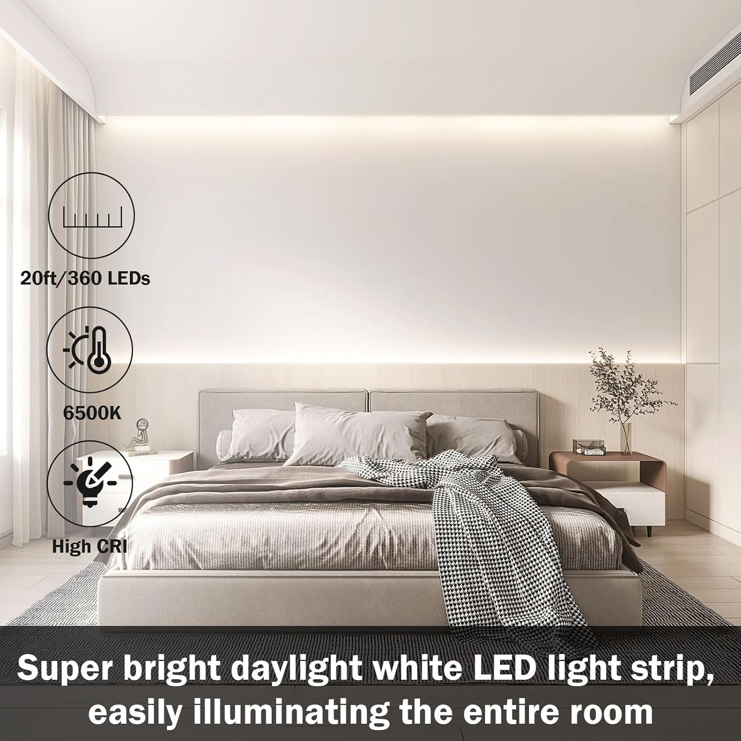 double-sided adhesive backing plus 6 mounting clips and 6 screws for secure installation