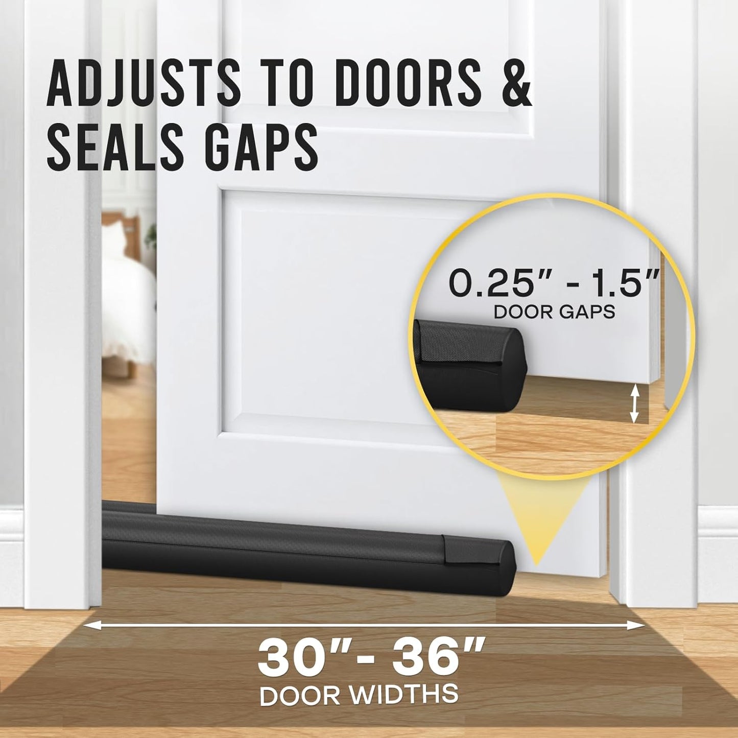 double-sided draft blocking for insulation on both interior and exterior faces
