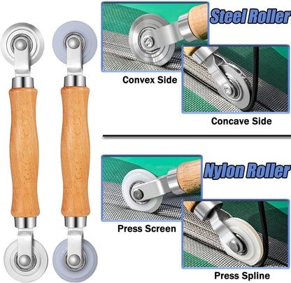 double-sided steel and nylon bearing rollers with convex and concave wheels for pressing and rolling