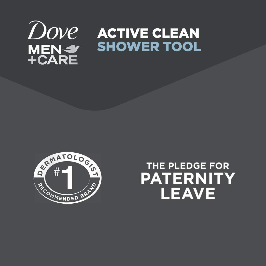 DOVE MEN + CARE Shower Tool 4 Pack – Lightweight Shower Accessory for Travel, Gym Bags, and Trail