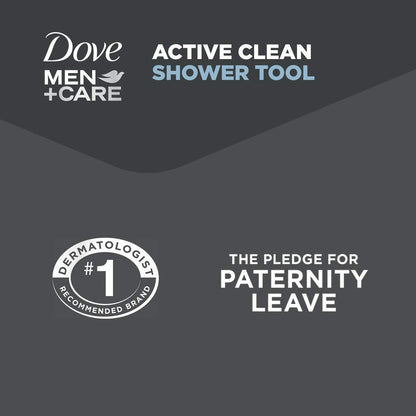 DOVE MEN + CARE Shower Tool 4 Pack – Lightweight Shower Accessory for Travel, Gym Bags, and Trail