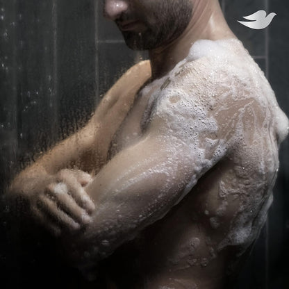 DOVE MEN + CARE Shower Tool 4 Pack – Lightweight Shower Accessory for Travel, Gym Bags, and Trail