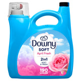 Downy Soft 2 in 1 Fabric Softener Liquid Cool Cotton, 150 Loads, Streamlined Laundry Essential for Capsule Wardrobe and Clutter-Free Linen Closet