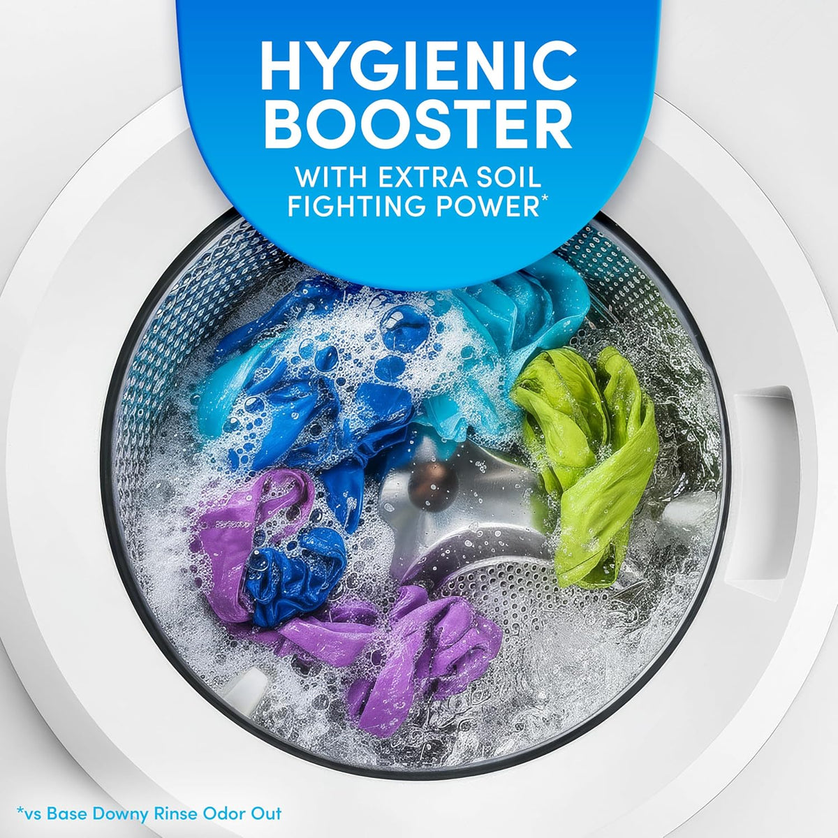 Downy Rinse Laundry Odor Remover – Streamlined Laundry Essential for Capsule Closet Homes, Cool Cotton Scent 48 fl oz