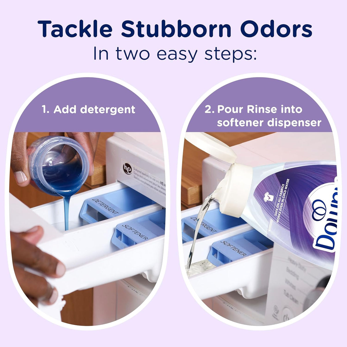 Downy RINSE & REFRESH Fabric Softener – Family Laundry Room Essential for Kids' Clothes, Fresh Lavender