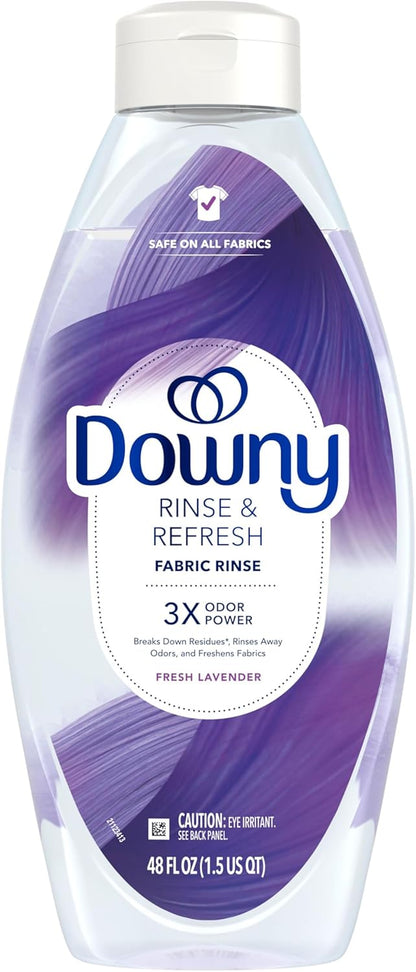 Downy RINSE & REFRESH Fabric Softener – Family Laundry Room Essential for Kids' Clothes, Fresh Lavender