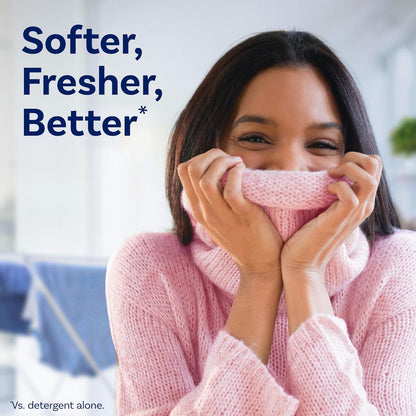 Downy Soft 2 in 1 Fabric Softener Liquid Cool Cotton, 150 Loads, Streamlined Laundry Essential for Capsule Wardrobe and Clutter-Free Linen Closet
