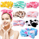 Purple, yellow, blue, pink, green, purple with dot or stripe, cow, leopard