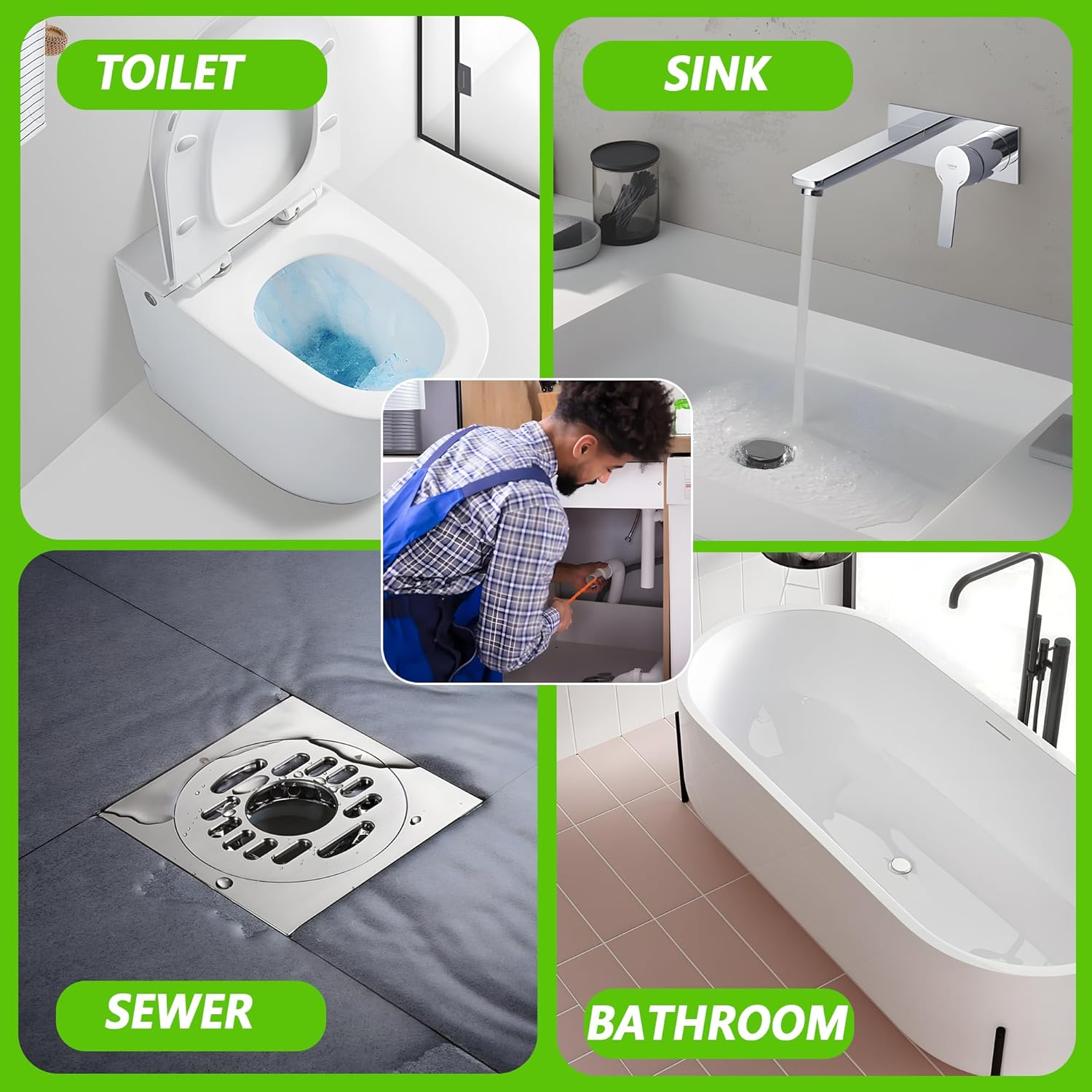 Drain Opener Wand - Safe Drain Cleaning Tool for Slow Bathroom Sinks, Ideal for Homes with Kids and Pets