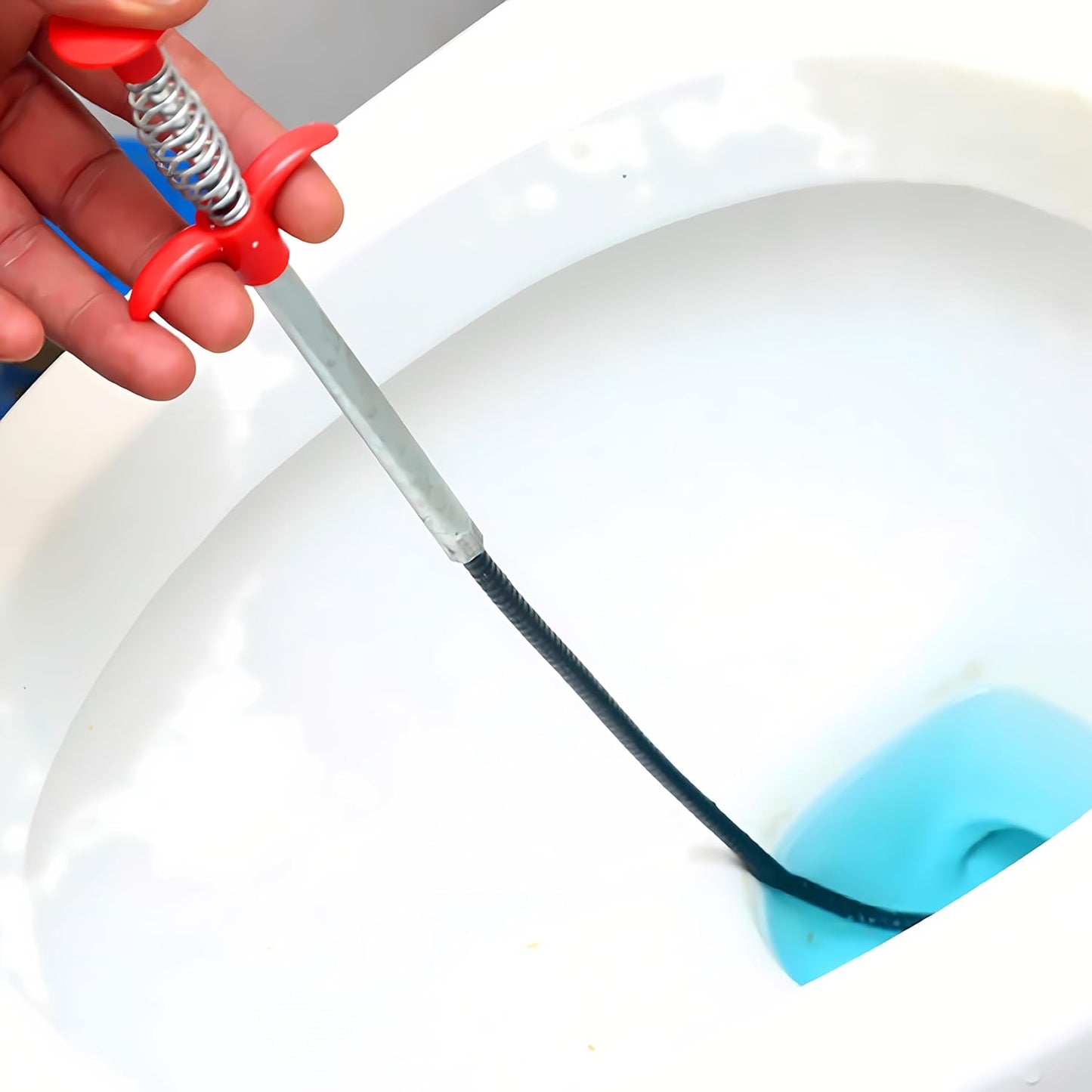 DrainWorx 79-Inch Drain Clog Remover – Reusable Safer Alternative to Liquid Drain Cleaners