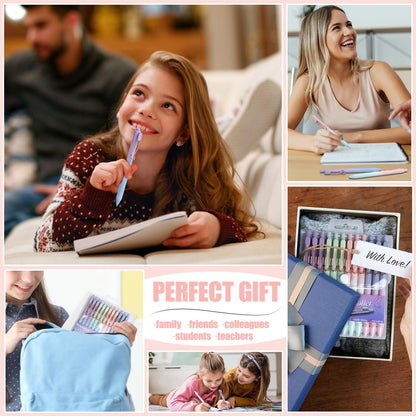 Drawdart Smooth Writing Pens – Holiday Gift Set for Journal Lovers, 12 Pack No-Smear Gel Pens