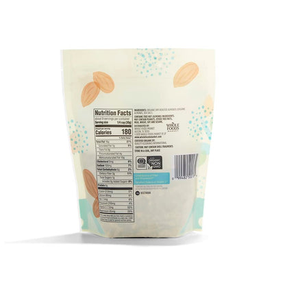 dry roasted and salted with organic almonds and sea salt as the only listed ingredients