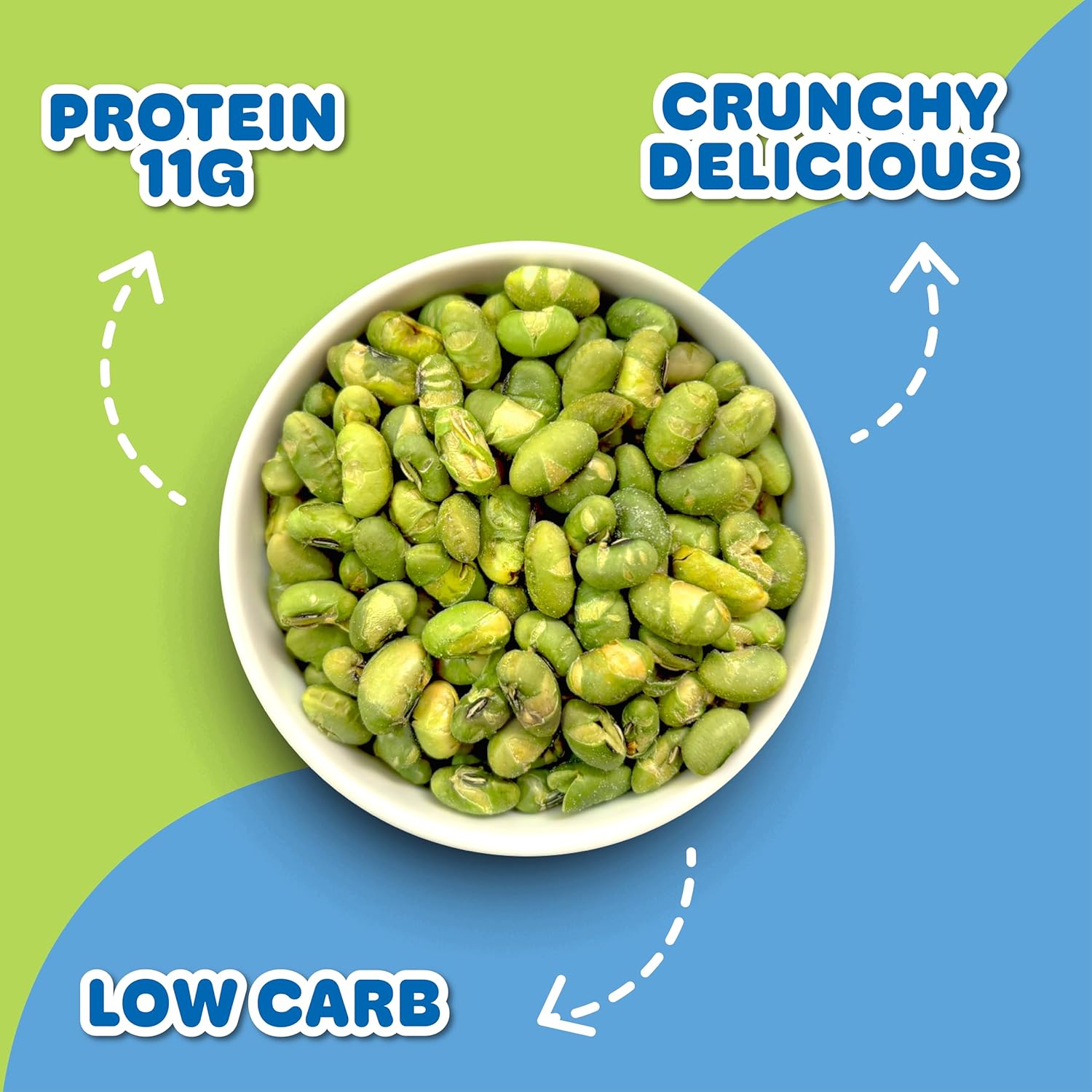 dry-roasted preparation method (not fried) for lower fat content