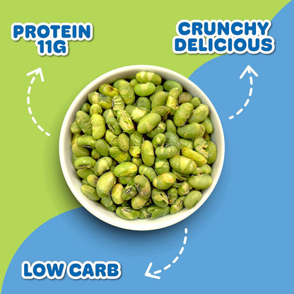 dry-roasted preparation method (not fried) for lower fat content