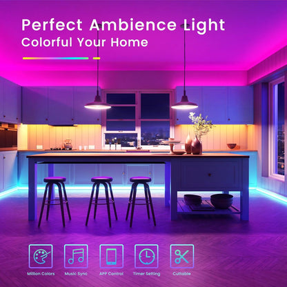 dual control via self-developed bluetooth app and 24-key ir remote
