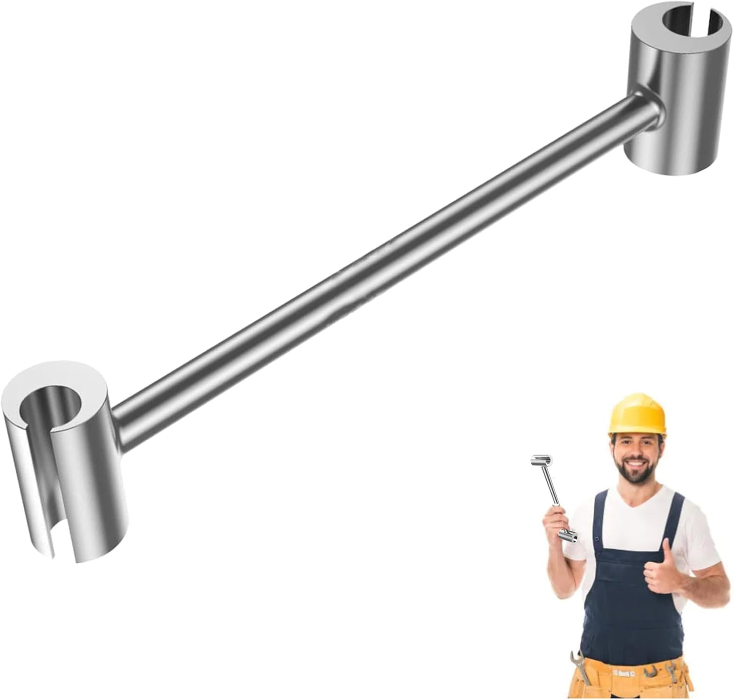 dual-head design accommodating two hinge pin diameters per tool (14mm/19mm small variant; 23mm/25mm large variant)