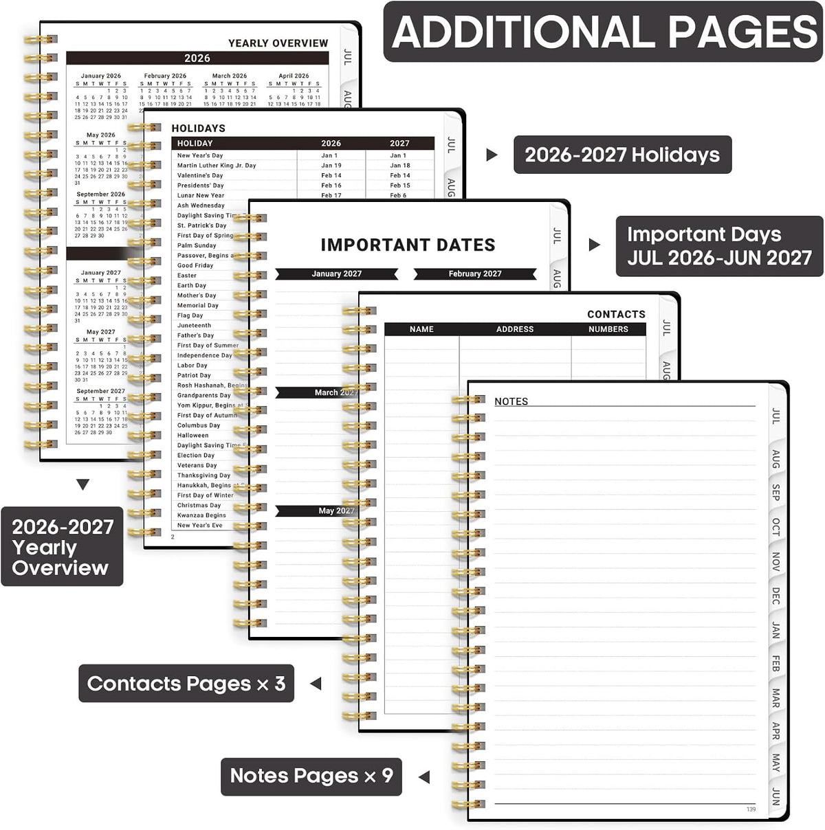dual interior storage pockets for loose papers and receipts