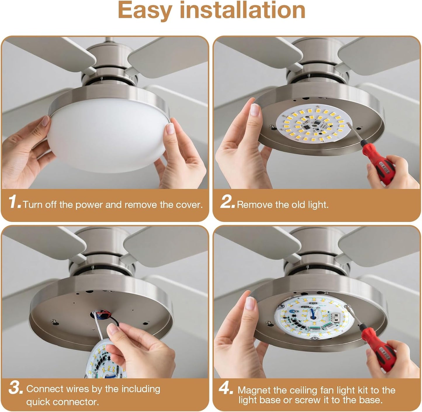 dual magnetic or screw mounting with e27 base, aluminum housing, and 50,000-hour rated lifespan