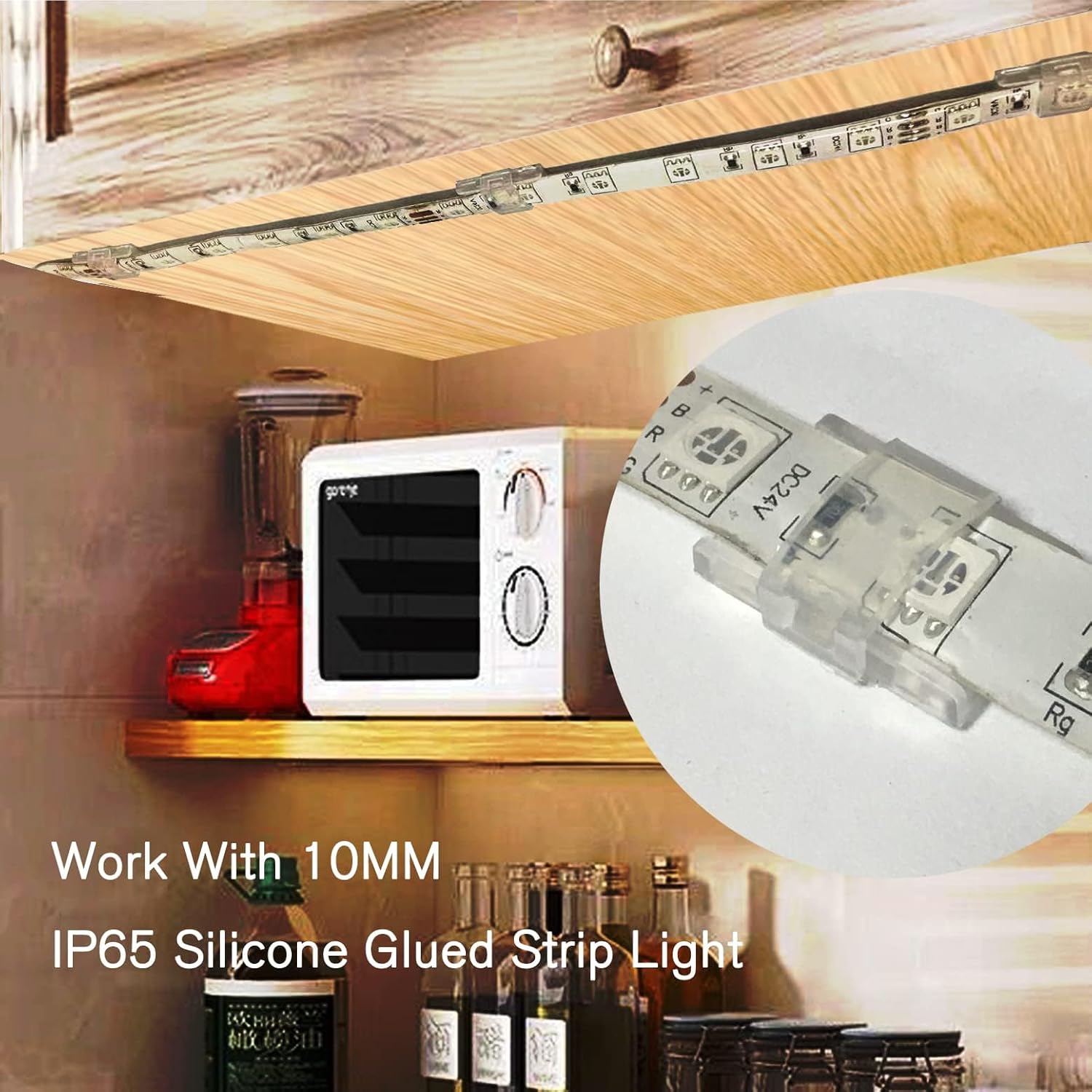dual mounting options: peel-and-stick adhesive base or screw fixing for permanent installs