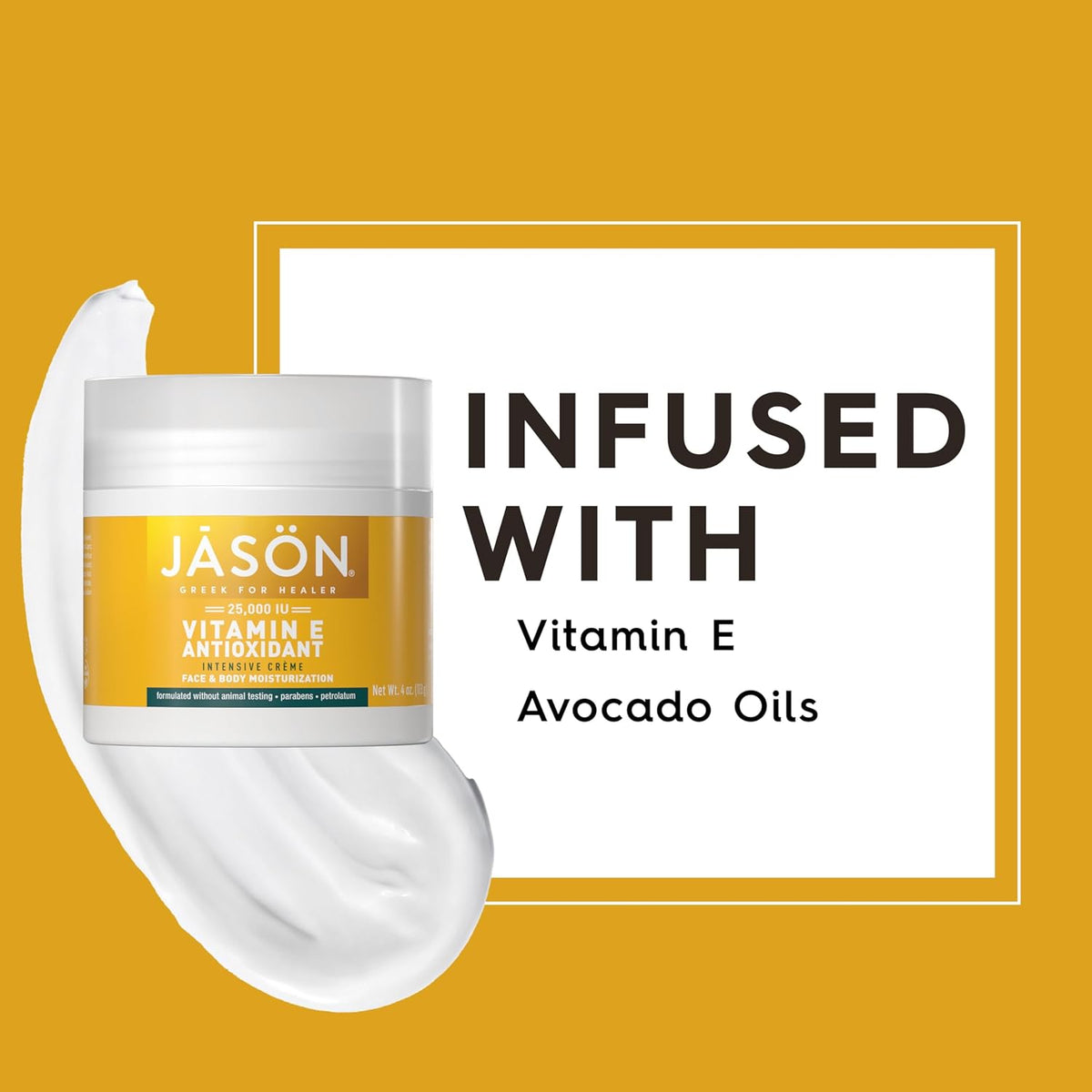dual-purpose face and body cream in a 4 fl oz tube
