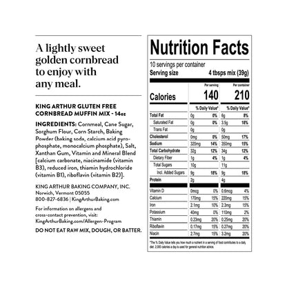 dual-purpose mix for cornbread or muffins from a single 14 oz package