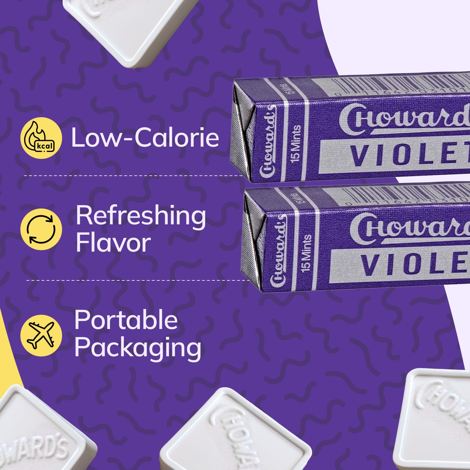 dual-purpose use: edible candy and functional sachet/aromatic for deodorizing spaces
