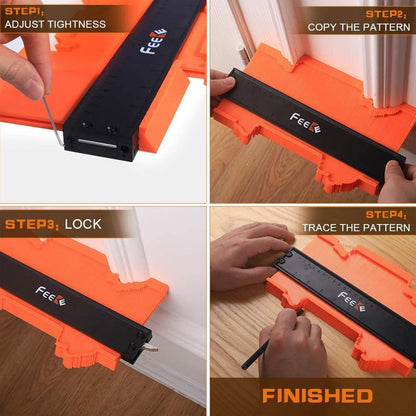 dual-sided inch and centimeter measurement scales