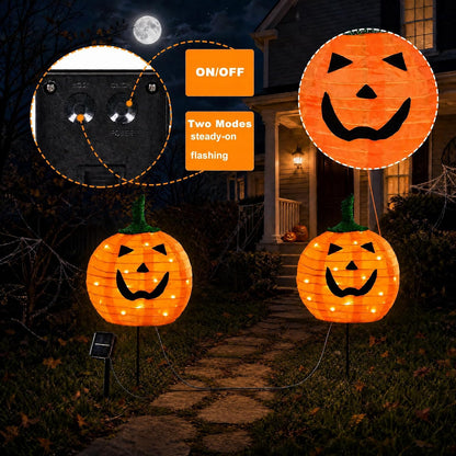 Safe Halloween Path Lights – Solar LED Replacement for Open-Fame Candles on Porch and Walkway
