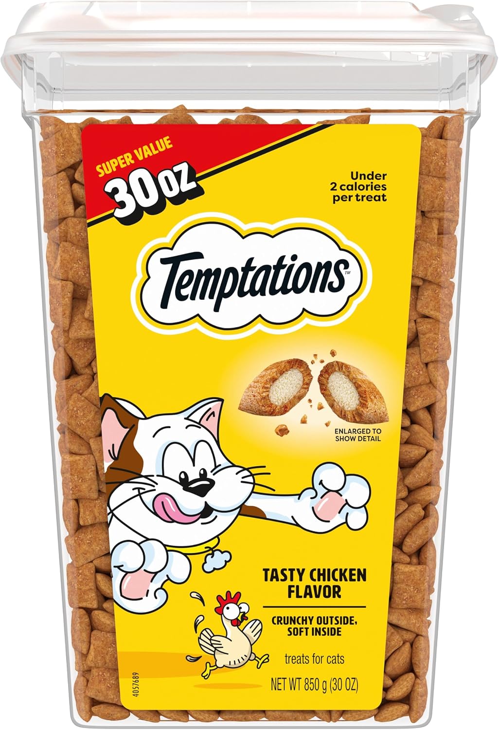 dual-texture wafer: crunchy shell with soft inside