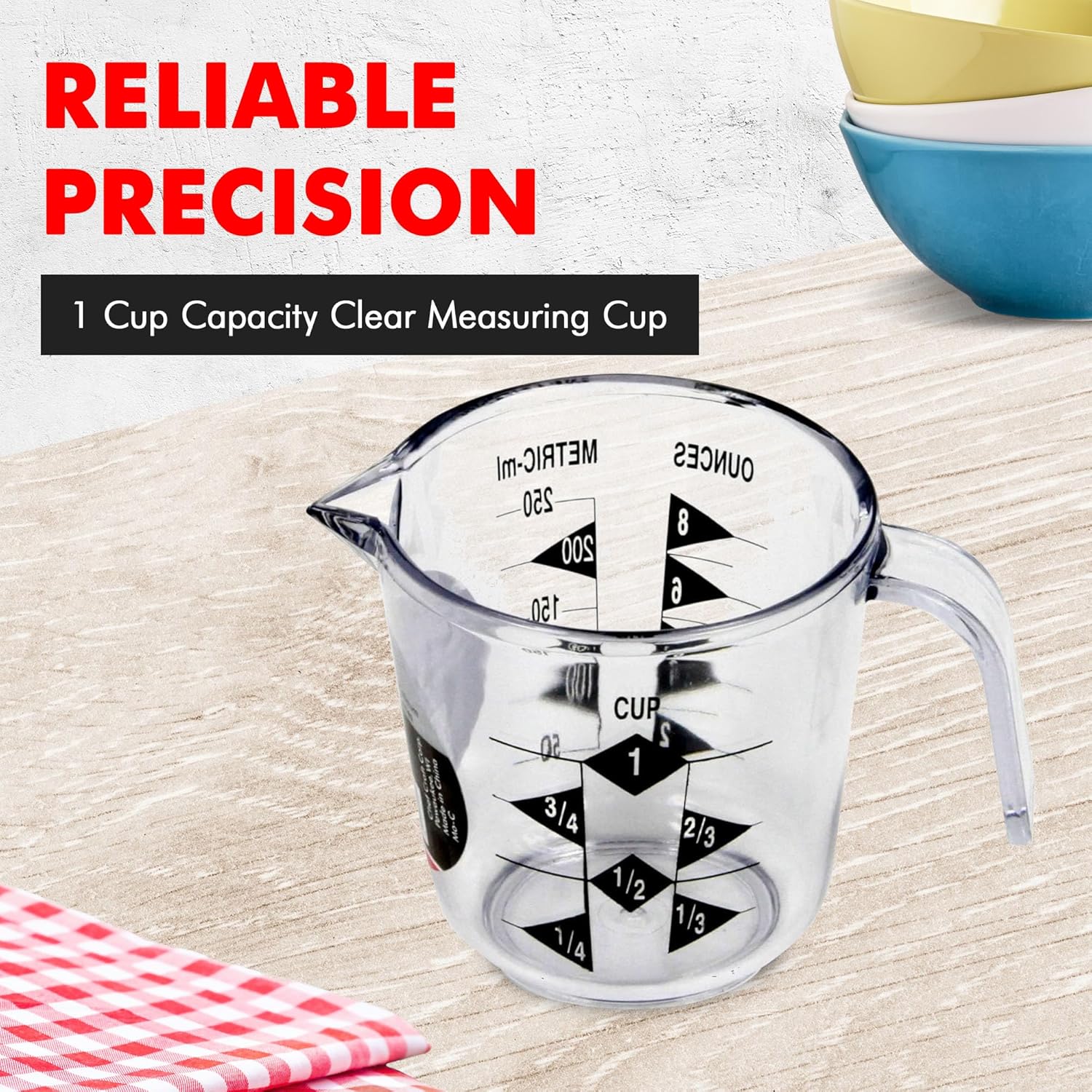 dual us and metric graduation markings molded into the cup