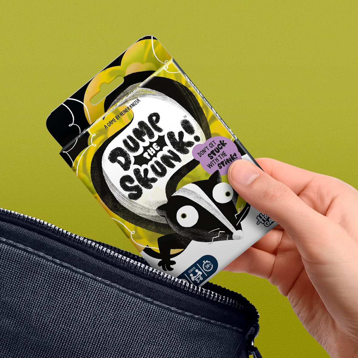 Dump The Skunk! Card Game – Kid Friendly Family Game for Children 7 and Up, 20 Minute Playtime for Living Room Game Nights