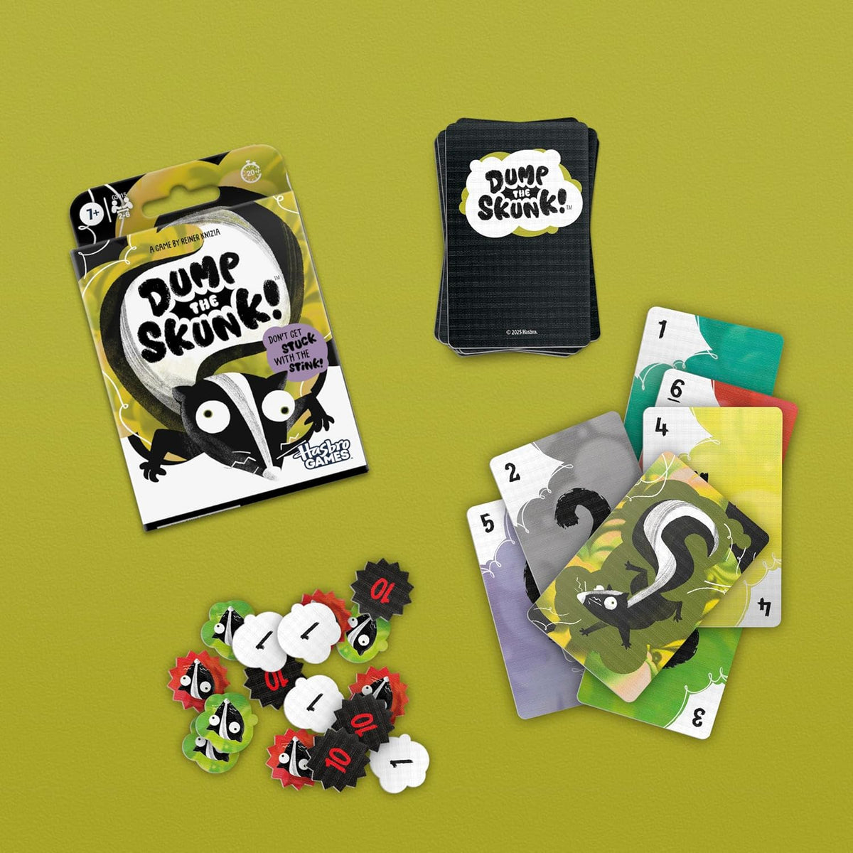 Dump The Skunk! Card Game – Kid Friendly Family Game for Children 7 and Up, 20 Minute Playtime for Living Room Game Nights