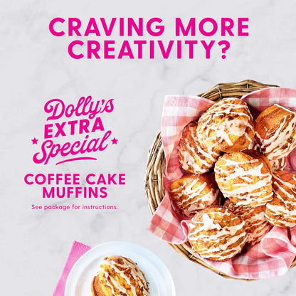 Duncan Hines Dolly Parton's Cinnamon Swirl Crumb Cake & Muffin Mix — Thoughtful Birthday Gift for Mom Who Loves to Bake