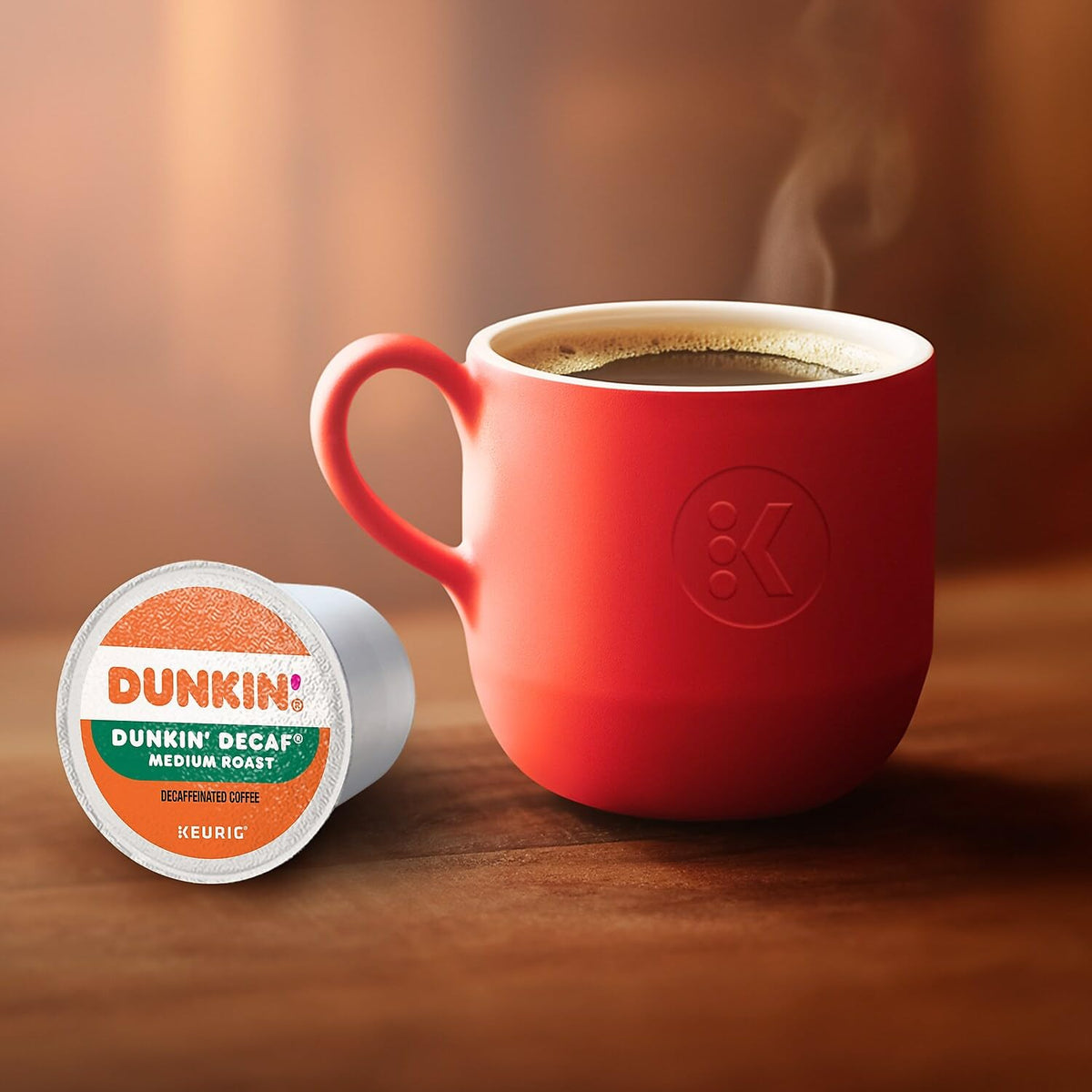 Dunkin' Medium Roast Decaf Pods – Simple One-Touch Brew for a Less-Is-More Pantry