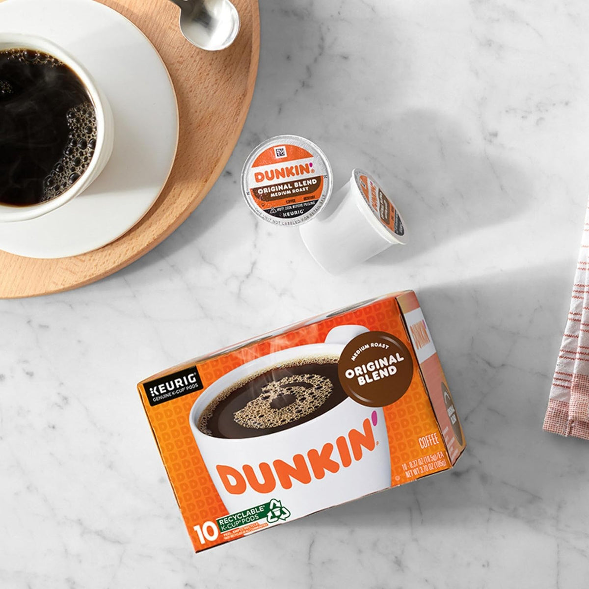 Dunkin' Original Blend K-Cup Variety for Valentine's Day and Stocking Stuffer Gifting, Medium Roast Single-Serve Coffee