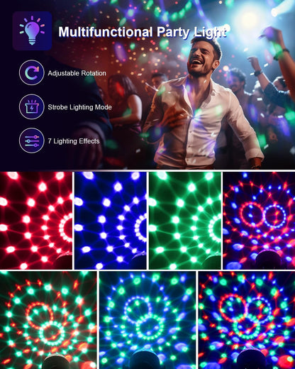 durable abs housing weighing only 8.3 ounces for portable party-to-party transport