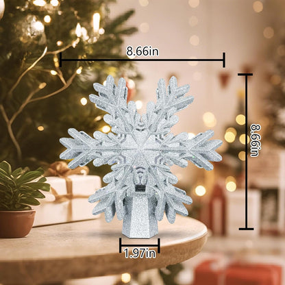durable plastic construction available in silver snowflake and gold star variants