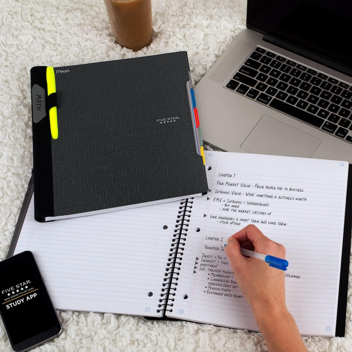 durable plastic front cover and writable spine for labeling