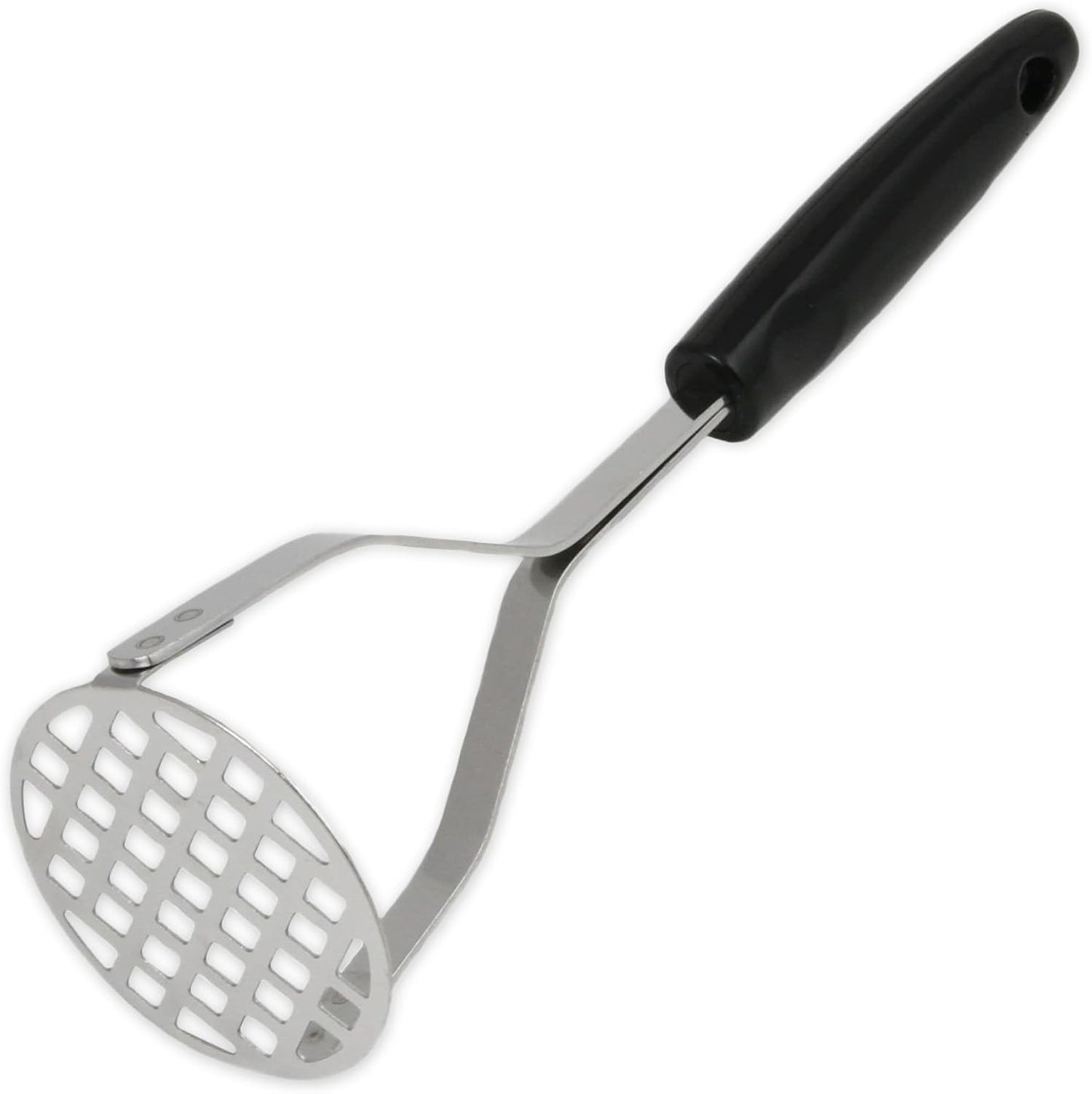 durable stainless steel mashing head that resists rust and corrosion