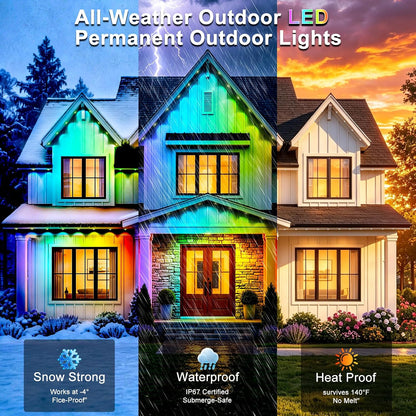 dusk-to-dawn scheduling and abs plastic housing rated for permanent outdoor mounting