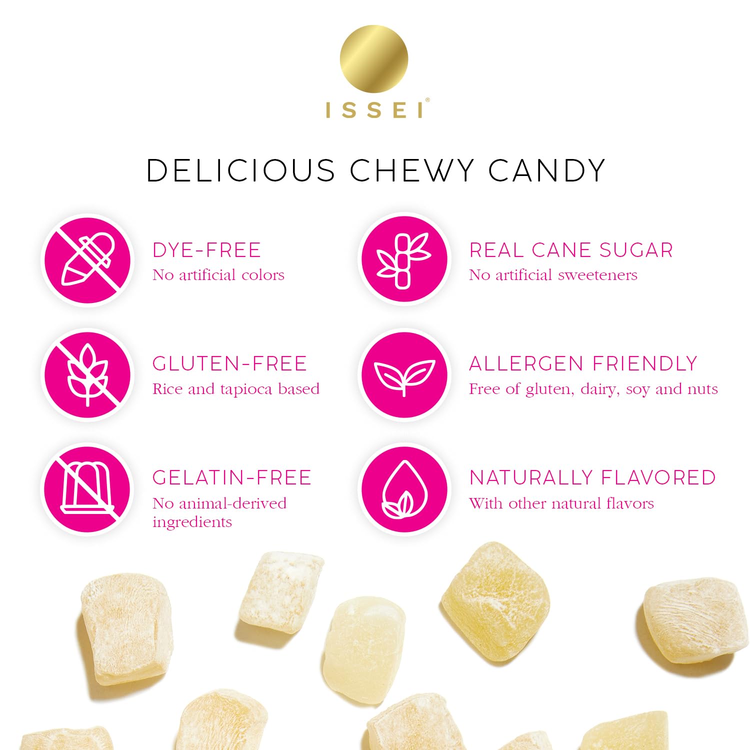 dye-free, gluten-free, gelatin-free, no artificial flavors or colors